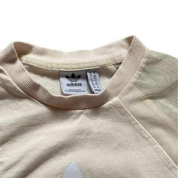 Adidas Originals Women's Adicolor Split Trefoil T-Shirt-Neutral Colors-Size S - Picture 3 of 8